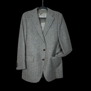 Country Squire Men's Wool Herringbone Blazer Jacket Sport Coat Classic Fit 42